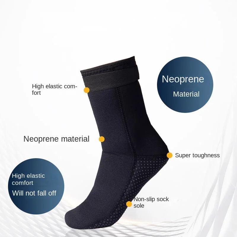 3mm/5mm Neoprene Socks Wetsuit Shoes Non-slip Surf Swimming Fins Socks Elasticity Beach Boots Warm Socks For Snorkeling Diving