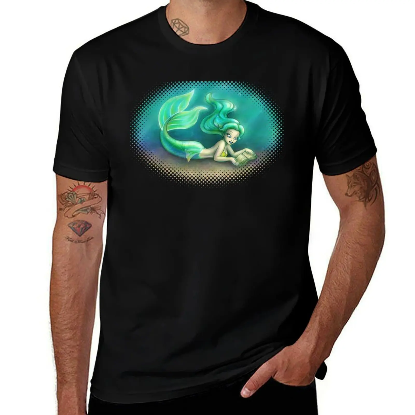 

Underwater Reading T-Shirt vintage clothes cute clothes korean fashion t shirts for men graphic