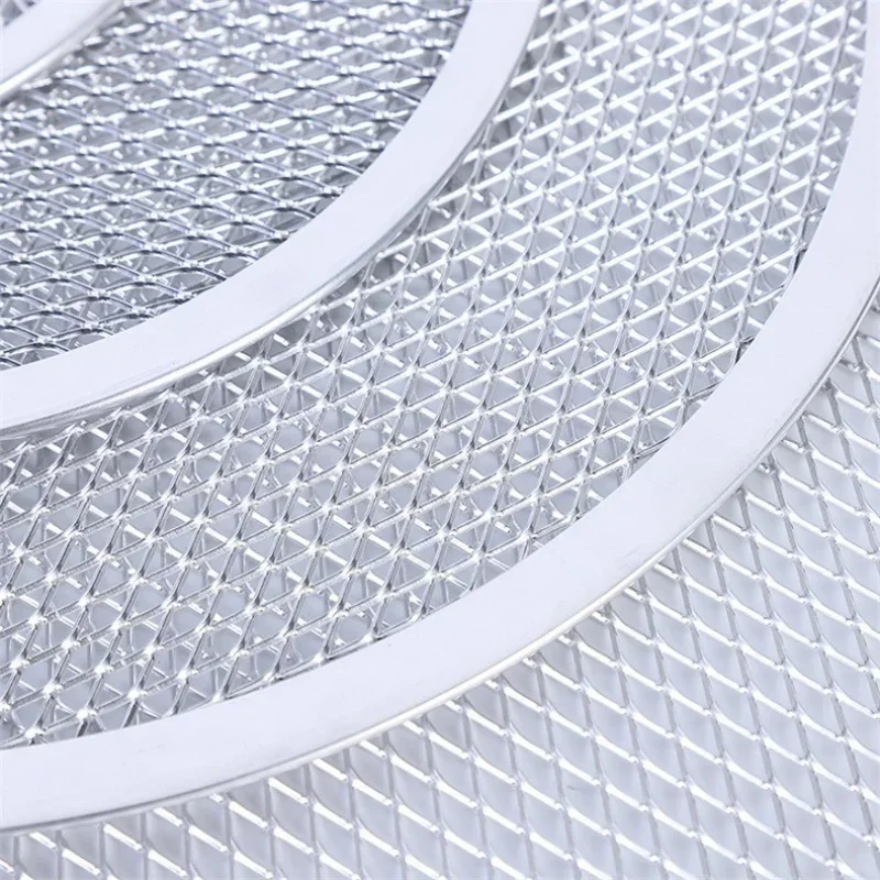 6-14 بوصة البيتزا مقلاة خبز شبكة مستديرة الألومنيوم شاشة البيتزا مقلاة خبز لتقوم بها بنفسك قالب غير لاصق فرن جوفاء فطيرة شبكة الخبز أداة #5