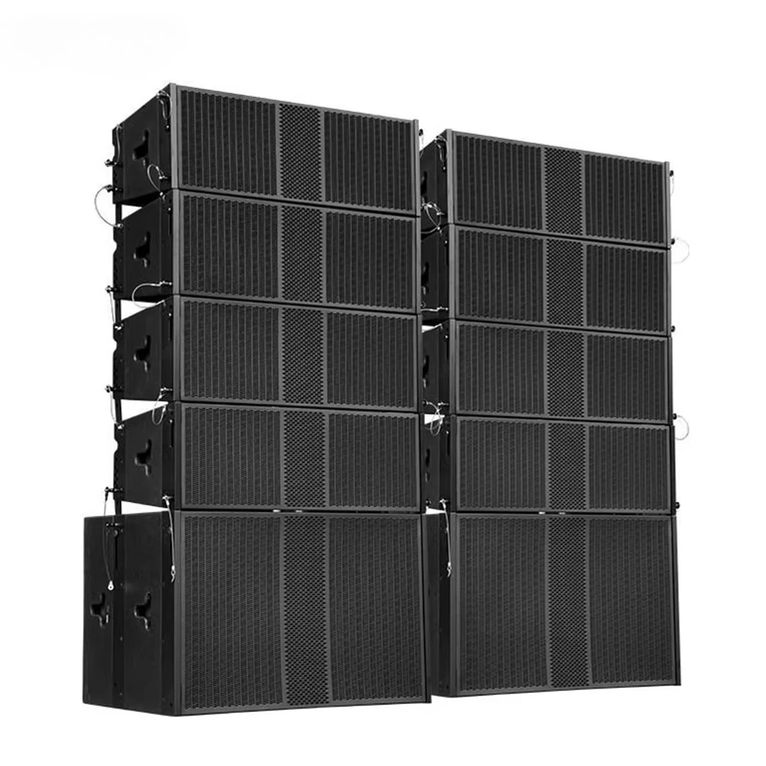 Dual 8 Inch Professional Line Array Speakers Subwoofer for Outdoor Show Stage Wedding Active Speakers Passive System
