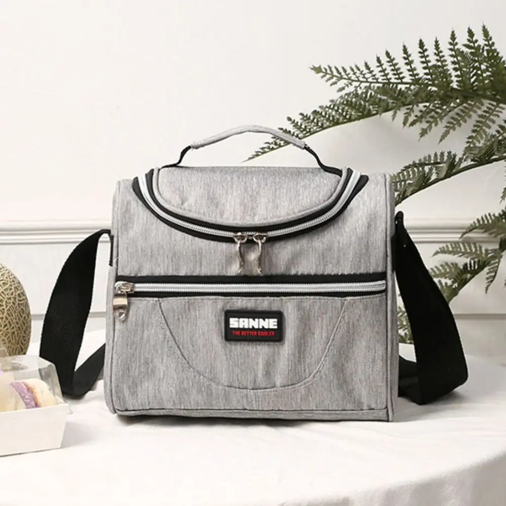 

Durable Portable Thermal Lunch Box Waterproof Leak-Proof Cooler Purse Large Capacity Handheld Insulated Lunch Bag Camping