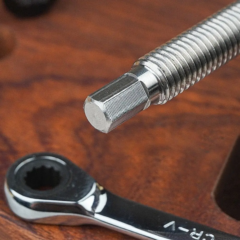 3/4 Inch / 19mm​ Bench Dog Clamp​ Adjustable​ Stainless Steel Brass​ Dog Hole Clamp​ With Ratchet Wrenches​