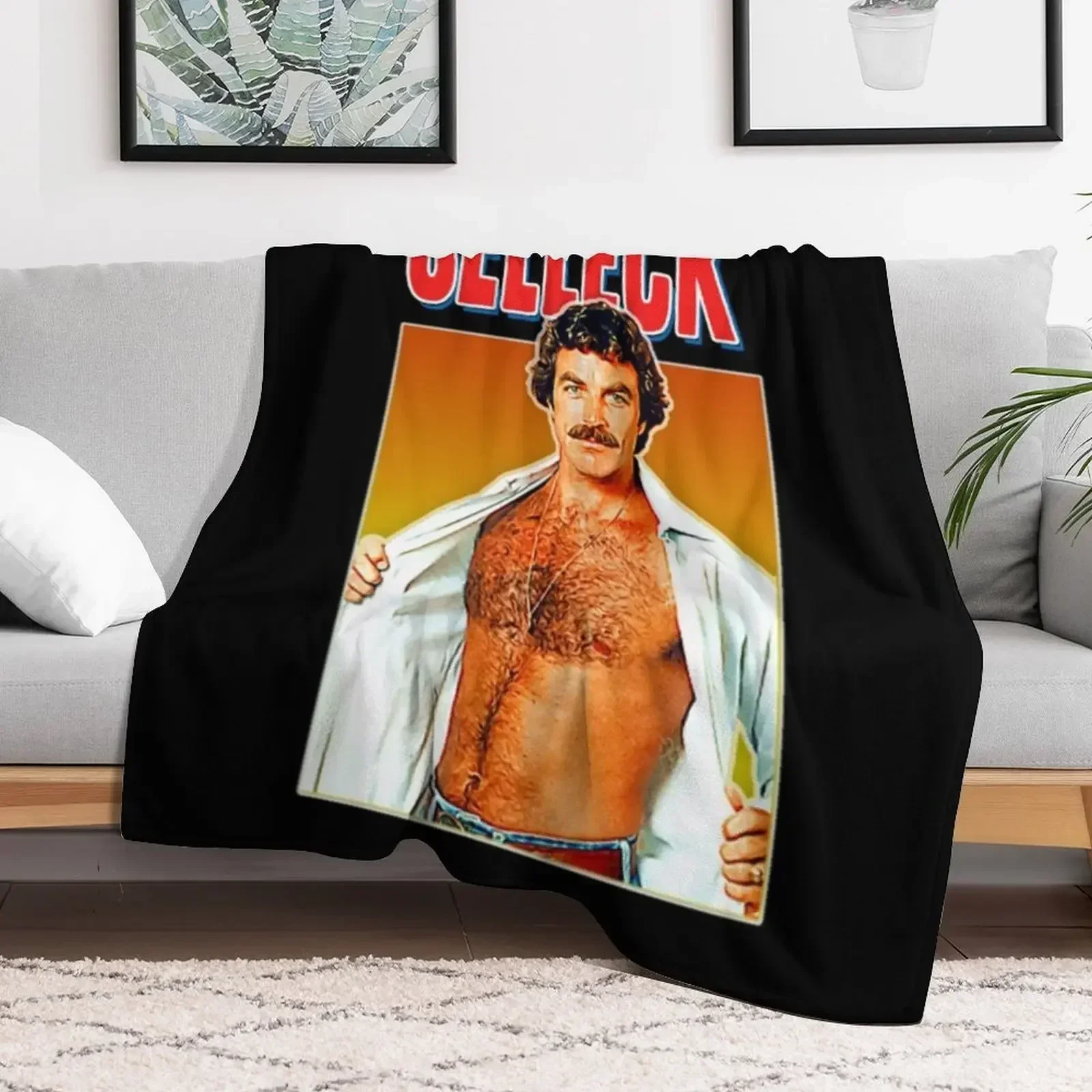 Tom Selleck Coperta da tiro Coperte da letto estive vintage ponderate