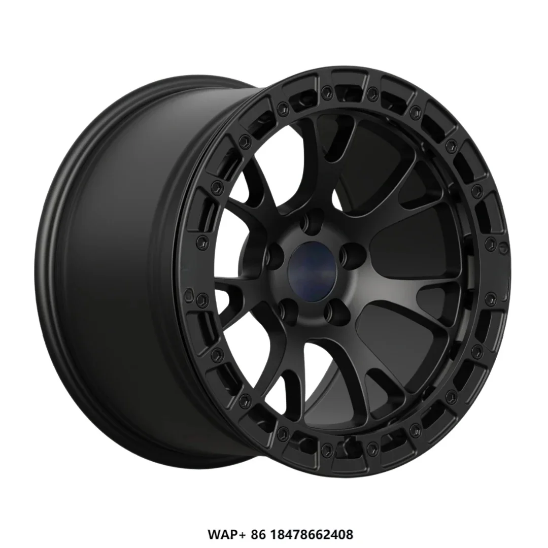 

KYKY 5x112 5x114.3 5x120 Beadlock Wheels 15x10 17x10 18x11 Hellcat SRT V1 Style Beadlocks Drag Racing Rim for Ford Mustang Gt
