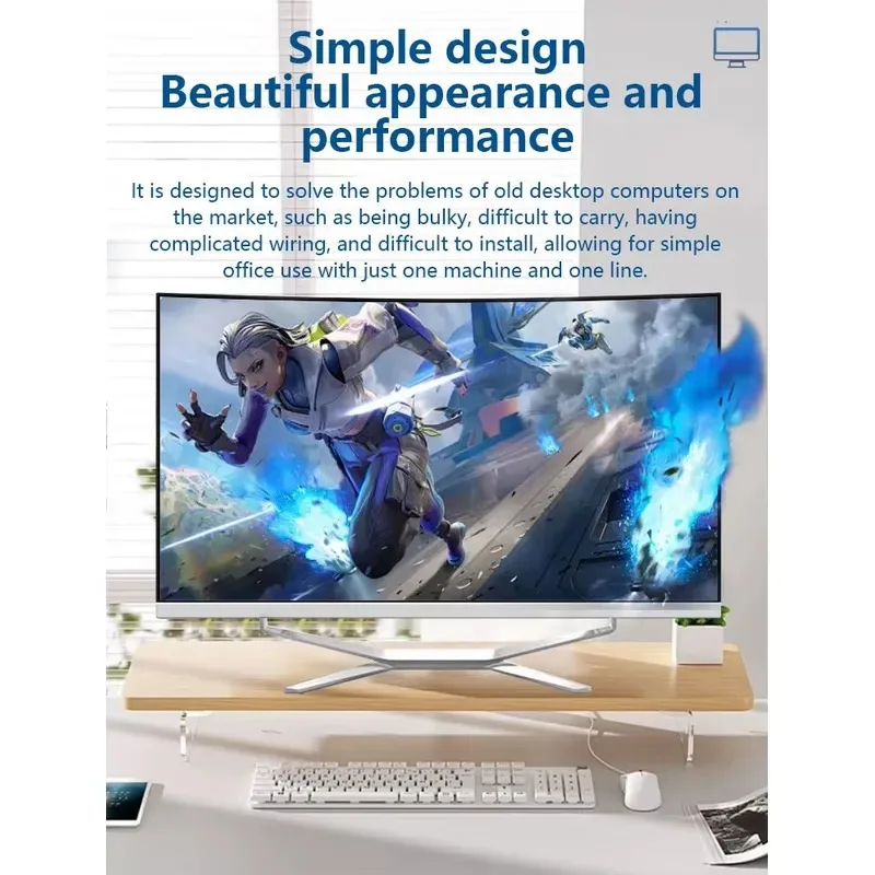 All-in-one PC I3 I5 I7 I9 Desktop Computer Office 27inch Desktop Computer for Home and Office Editing