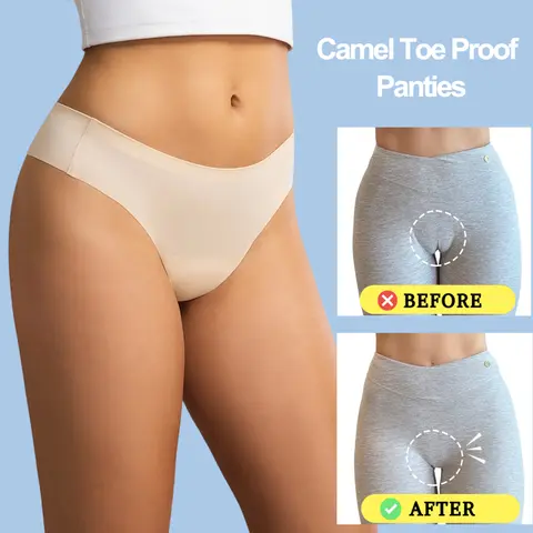 3 pçs anti camelo toe calcinha à prova de camelo tangas sem costura calcinha com camelo toe corretivo sem linha calcinha cuecas para leggings