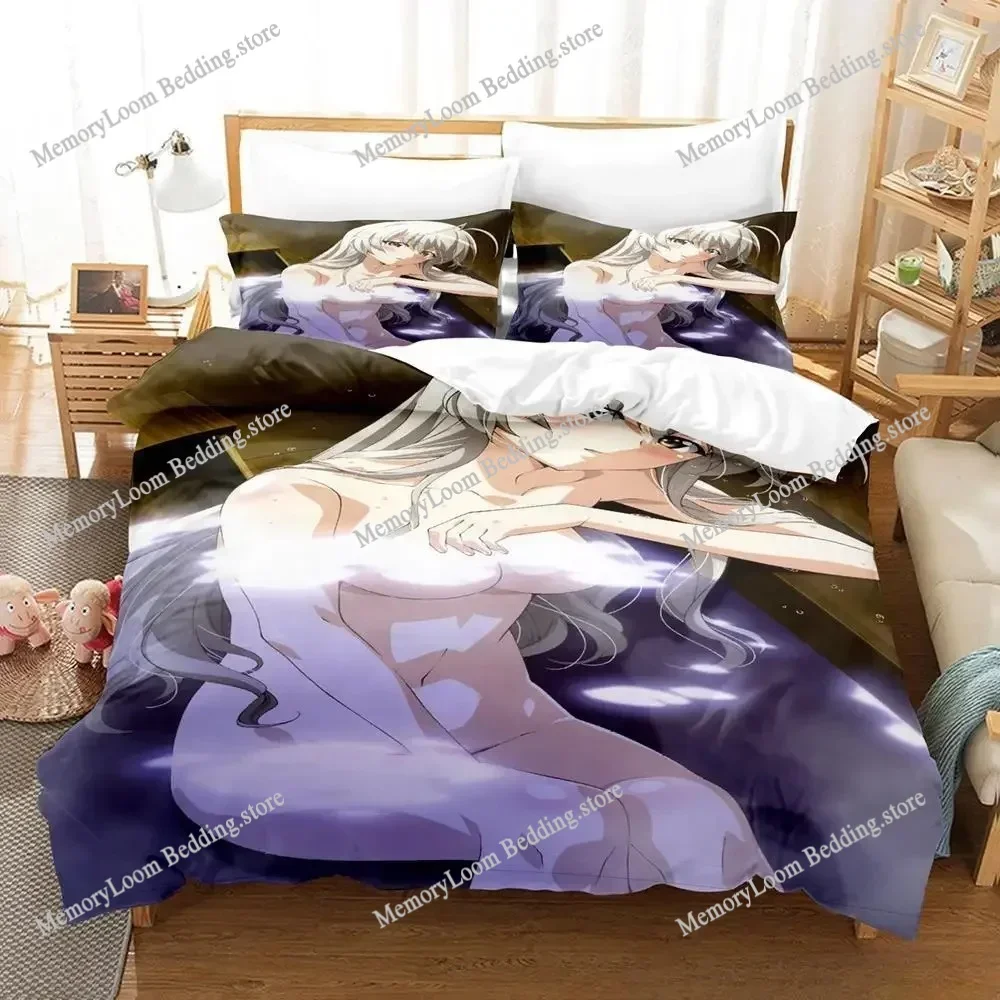 Sexy Yosuga No Sora Bedding Set Single Twin Full Queen King Size Bed Set Adult Kid Bedroom Duvet Cover Sets Anime Bed Sheet Set