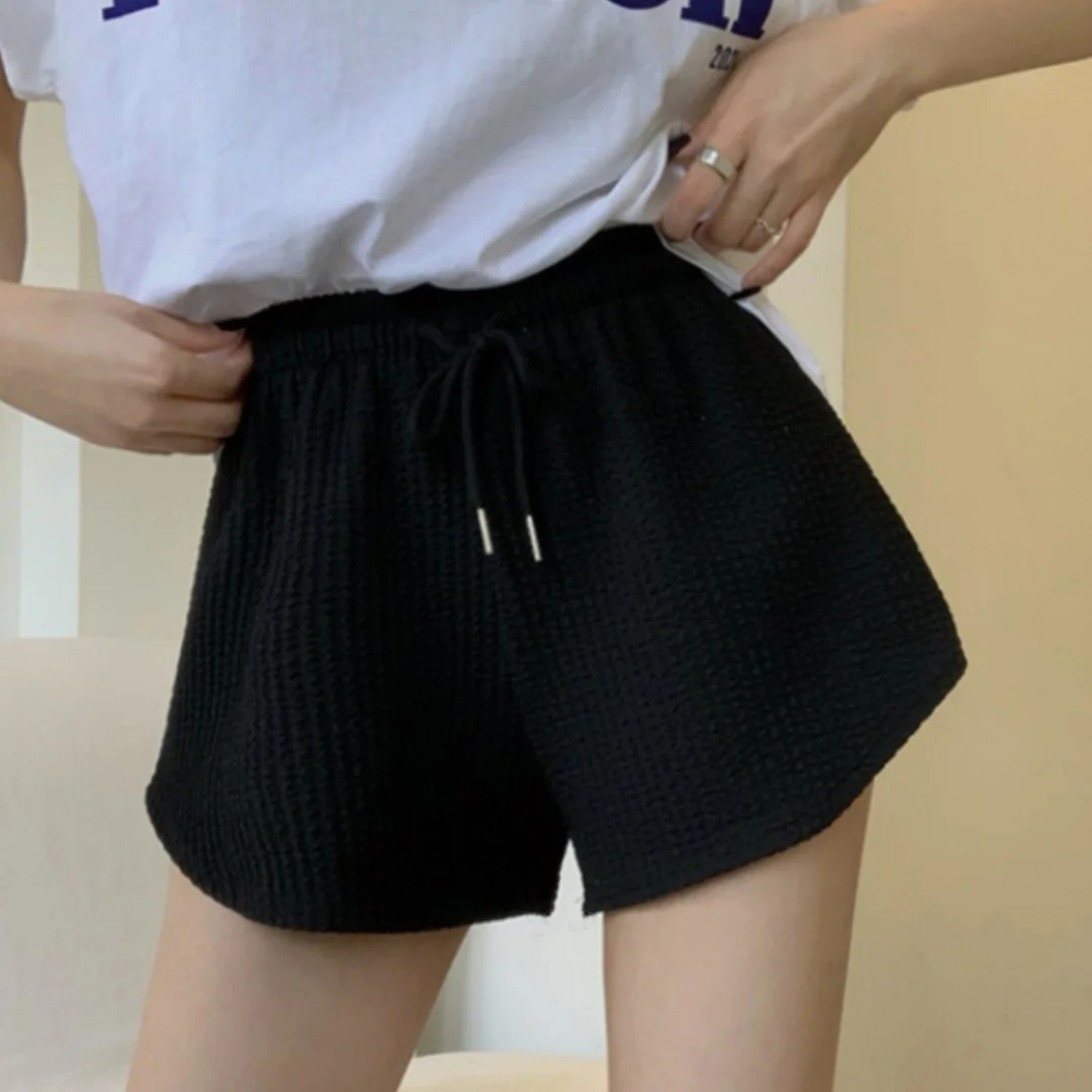 Sports Shorts Women Drawstring Sports Hot Pants Fitness Running Shorts Women Summer Thin Loose Casual Large Size Wide Leg Pants