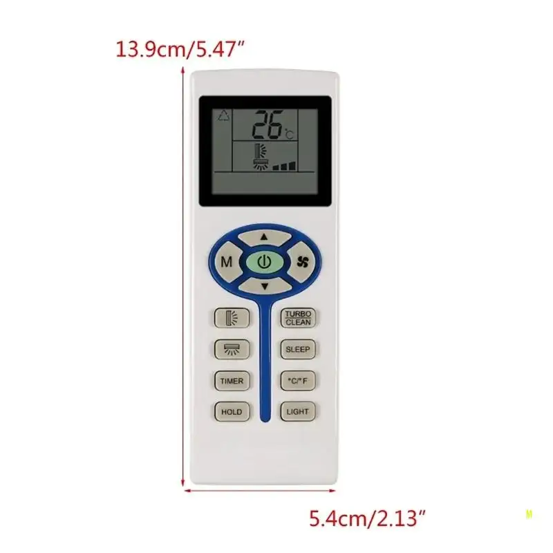 جهاز تحكم عن بعد لمكيف الهواء LCD عالمي لـ CHIGO ZH/TL02 مكيف هواء جهاز تحكم عن بعد استبدال F19E