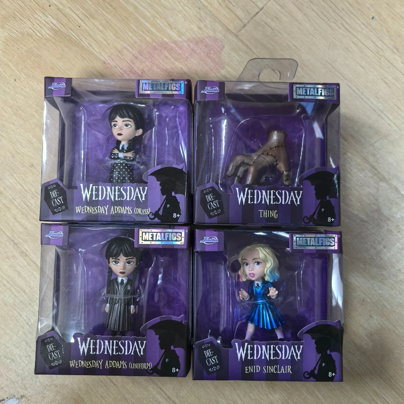 Jada Metalfigs Druckguss Wednesday Addams Enid Sinclair Thing 2,5-Zoll Actionfigur Puppe Modell Spielzeug Sammlerstücke Ornamente