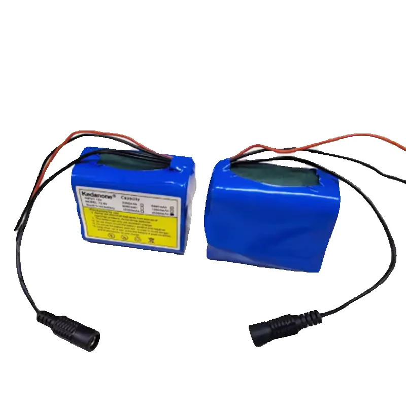 12V Tragbares 18650-Akkupack mit großer Kapazität, 20000 mAh, wiederaufladbare Li-Ion-Batterien für Überwachungsgeräte mit BMS, Lithium-Akkupacks, Schutzplatine, Überwachungsgeräte