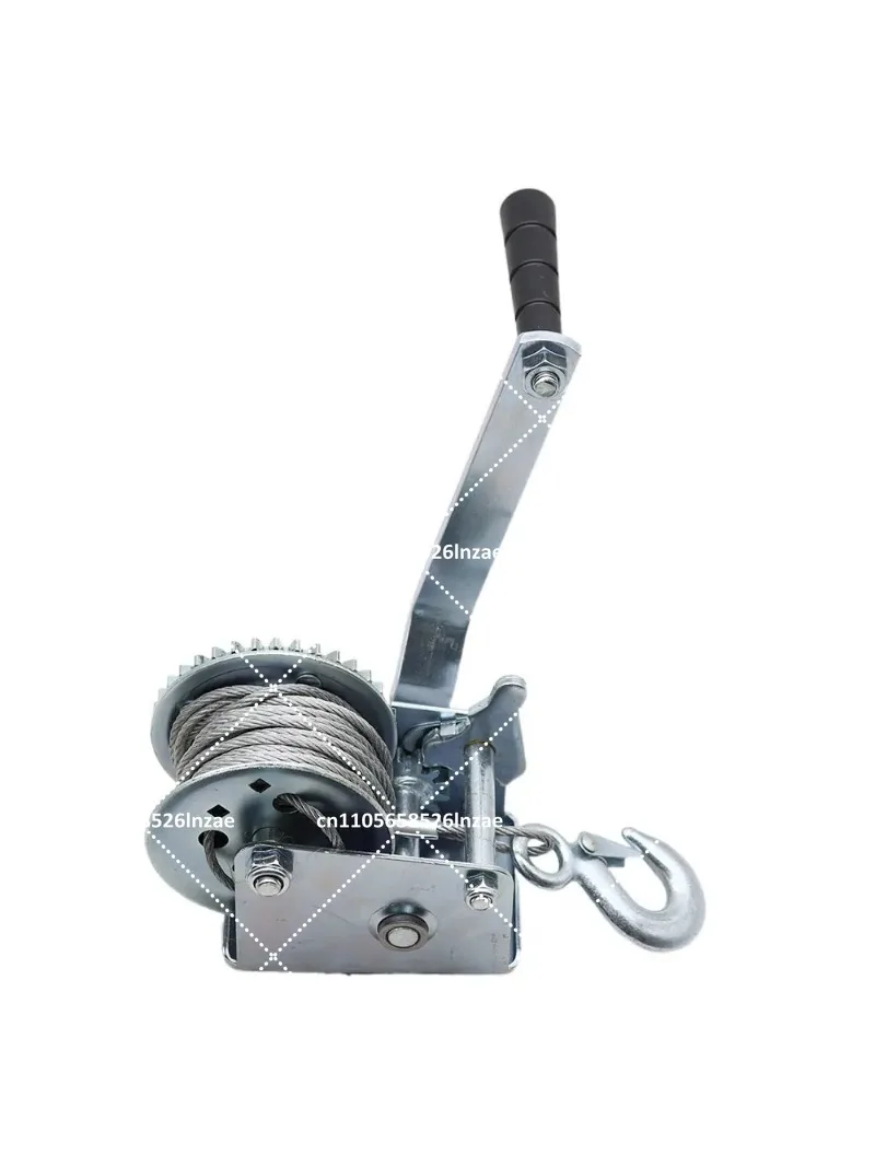 Heavy Duty Manual Winch 600-3000 lbs Capacity Wire Rope Traction Hoist for Lifting and Pulling