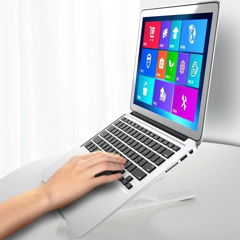 Tragbare Laptop Stand Tablet Halter Für Computer Faltbare Unterstützung Basis Cooling Pad Hebe Platte Notebook Ständer Halter