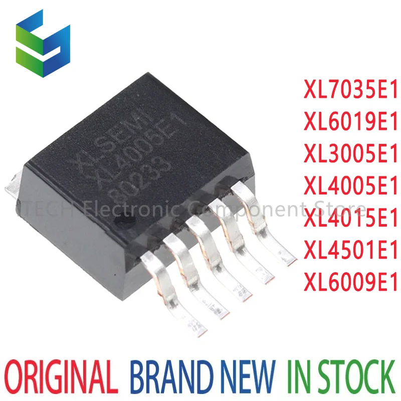 5Pcs New XL3005E1 XL4005E1 XL4015E1 XL4501E1 XL6009E1 XL6019E1 XL7035E1 TO-263 IC Chip Stock