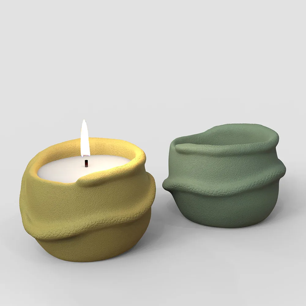 

Snake Design Cement Candle Cup Silicone Mold, Jesmonite Candle Holder, Handmade Gypsum Candle Jar, Unique Home Decor Craft Mould