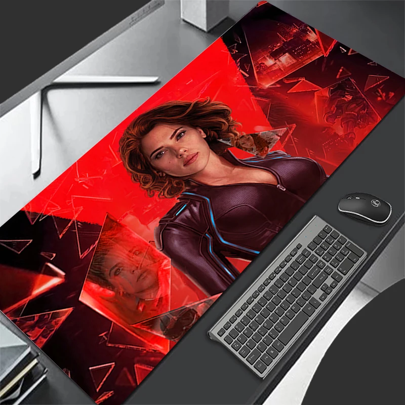 

Black Widow superhero Marvel Rubber Anti Slip Mouse Pad Light Luxury anti slip and Waterproof Deskmat Office Computer Mousepad