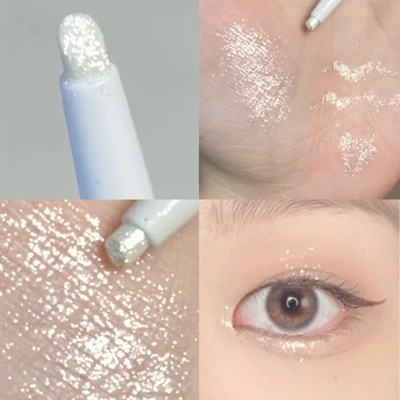 Lápiz de gusano de seda tumbado, mate, marrón, negro, duradero, resistente al agua, resaltador de ojos, lápiz delineador de ojos, bolígrafo de Gel, maquillaje en barra de sombra de ojos 2 en 1