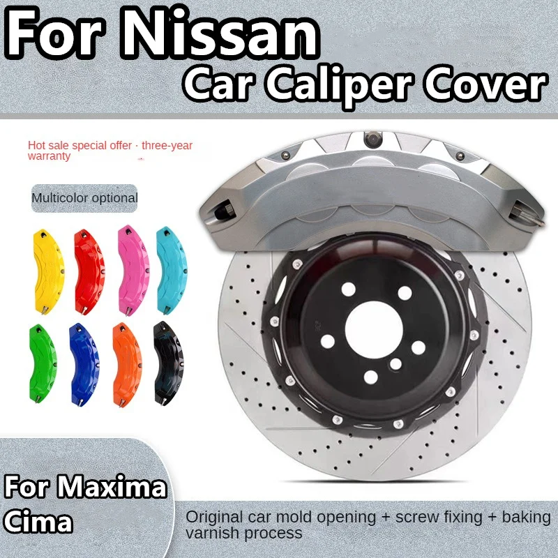 

For Nissan Maxima Cima Brake Caliper Cover Aluminum Alloy Front Rear Wheel Modification Kit Fit 2.5L XE XV XL 2016