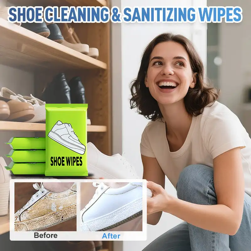 

36Pcs Disposable Quick-Clean Shoe Wipes
