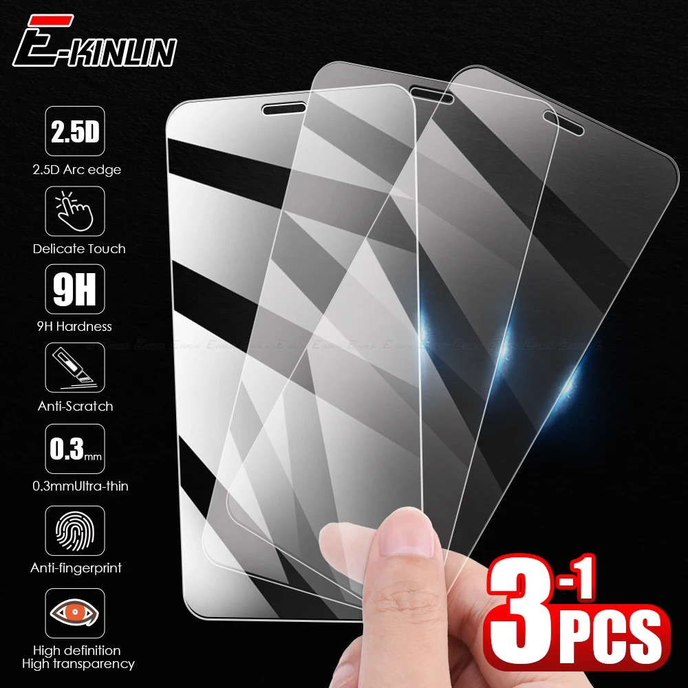 2.5D Tempered Glass Screen Protector Protective Film For iPhone 15 14 13 12 mini 11 Pro XS Max XR X 10 8 7 6 6S Plus SE 2022