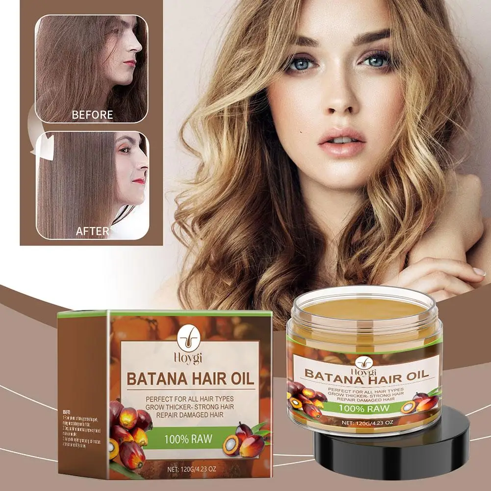 

Batana Hair Care Cream 120g Batana Oil for hair growth Batana Oil Deep Moisturizing Damaged Hair Repair X1H6