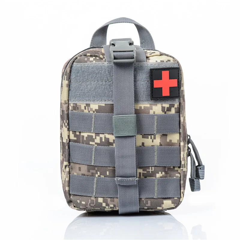 Camouflage outdoor medical kit - multi-functional emergency supplies storage bag for the outdoors, combat readiness rescue firs