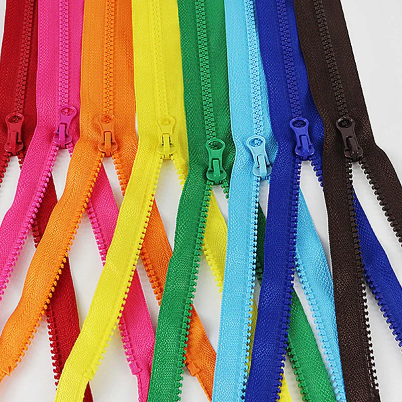 1PC 5# Open-end Resin Zipper Double Head Replacement Garment Coat Clothing Accessories Zippers Kit Accessories