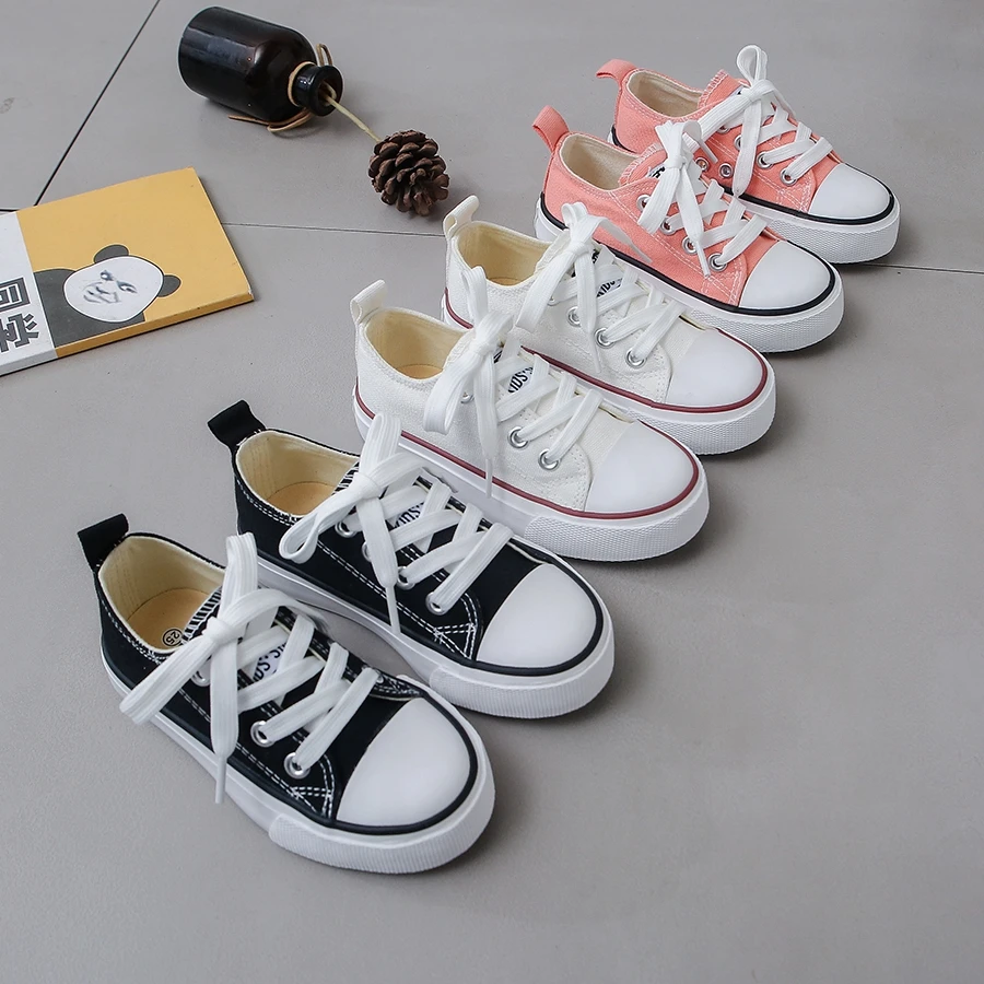 Children's Cloth Fashionable Spring and Autumn Breathable Children's Canvas Shoes Soft Sole Boys and Girls' Shoes Versatile
