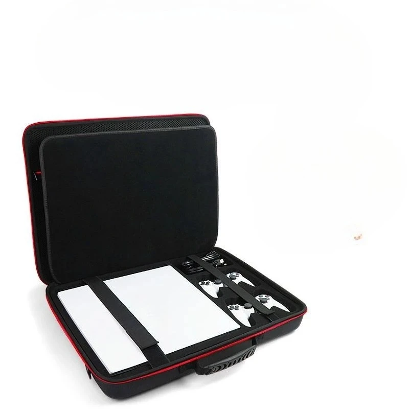 مناسبة لحقيبة تخزين Sony PS4، حقيبة صلبة، حقيبة تخزين PS5 ذات سعة كبيرة، حقيبة وحدة تحكم ألعاب محمولة