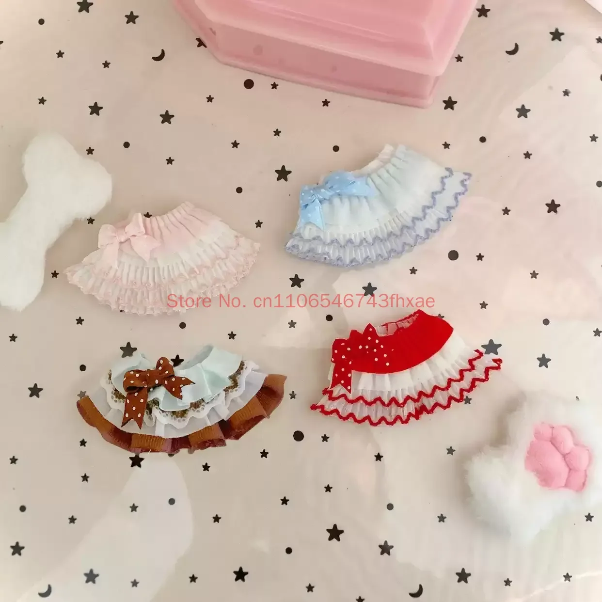 1/6 Electric Street Light Nightmare Angel Note Strap Bjd Clothes Small Azone 6-Point Doll Clothes Ob22 Ob24 Homemade Cake Skirt