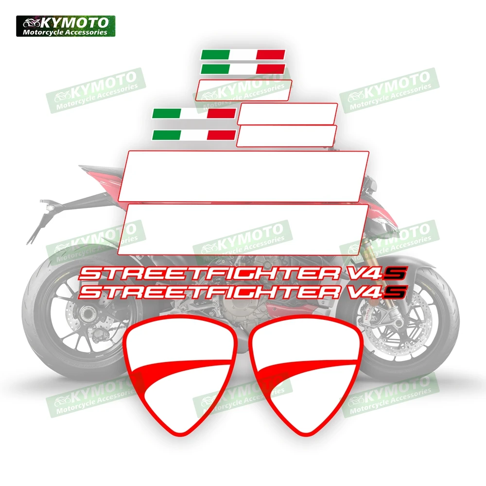 For Ducati STREETFIGHTER V4 S Motorcycle Accessories Sticker Decoration Fairing Printing Kit Reflective Waterproof Decal