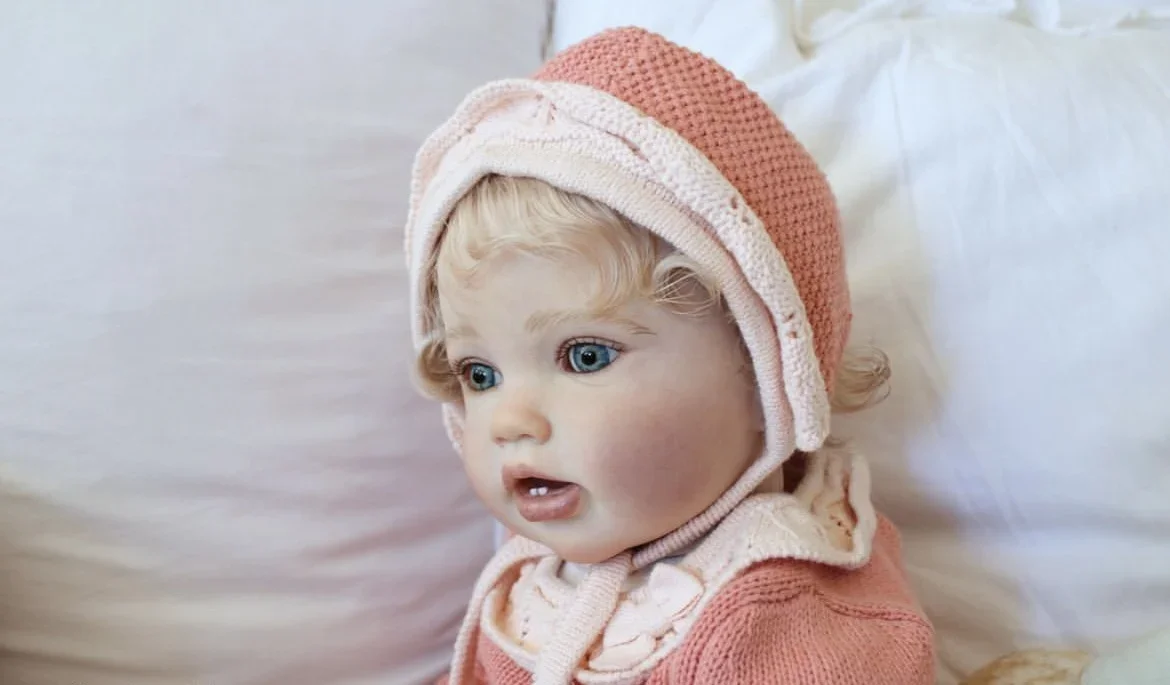 Custom Made 24inch Reborn Baby Doll Lottie With Hand-Rooted Hair DIY Part  Finished Doll Christmas Gift