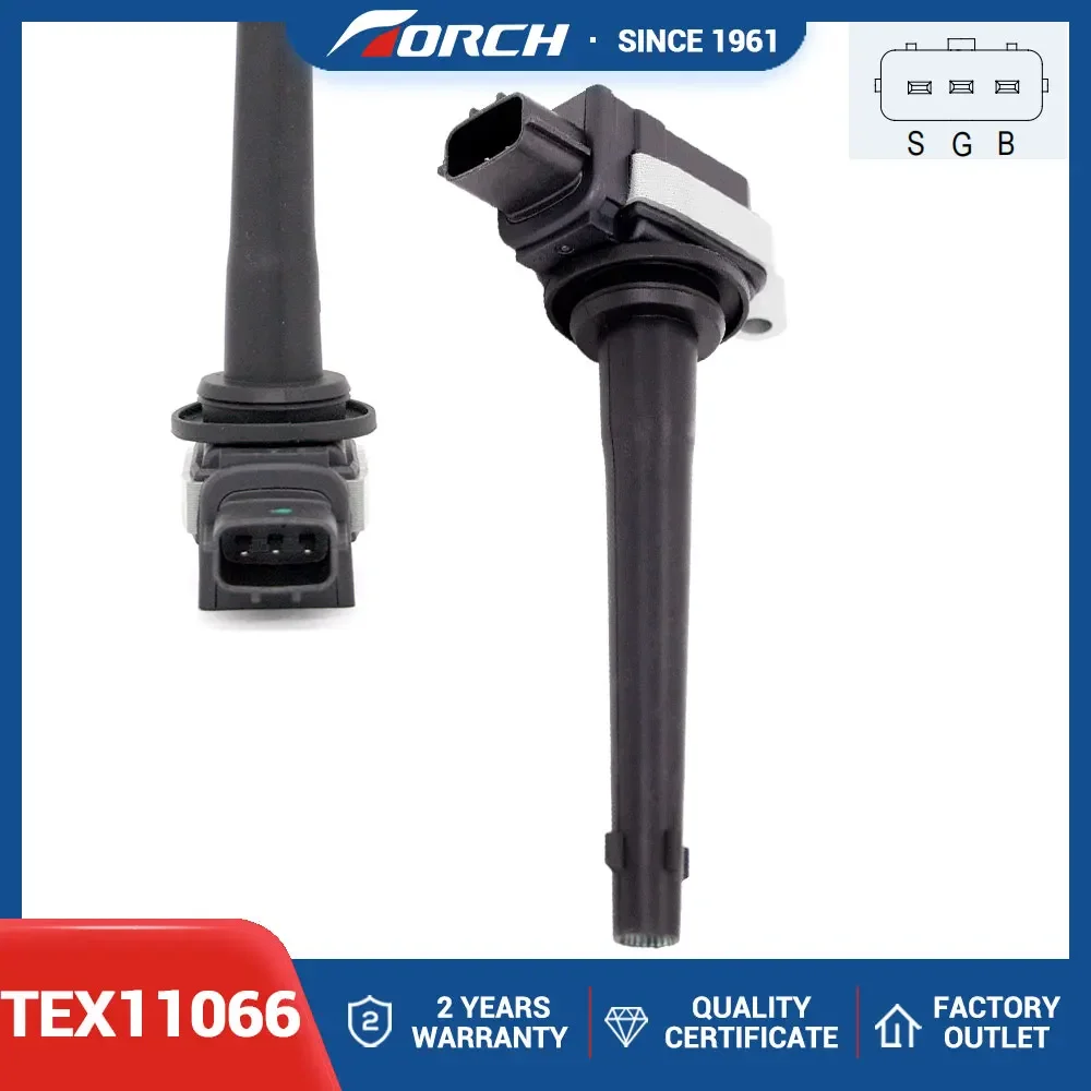 1PC Ignition Coil TEX11066 Replace for 0221604014 22443-ED800 22443ED800 22448-ED800 22448ED800 7701065086 UF591 C1564