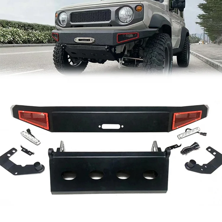 

Maiker Offroad 4x4 Auto Body Systems Accessories Parts Steel Front Bumper Guard For Suzuki Jimny SIERRA JB74W