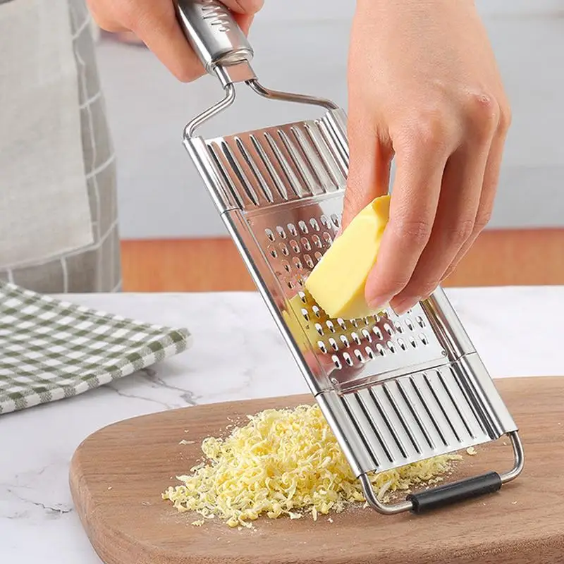 

Multipurpose Vegetable Slicer Stainless Steel Shredder Cutter Grater Portable Manual Vegetable Slicer Easy Clean for kitchen