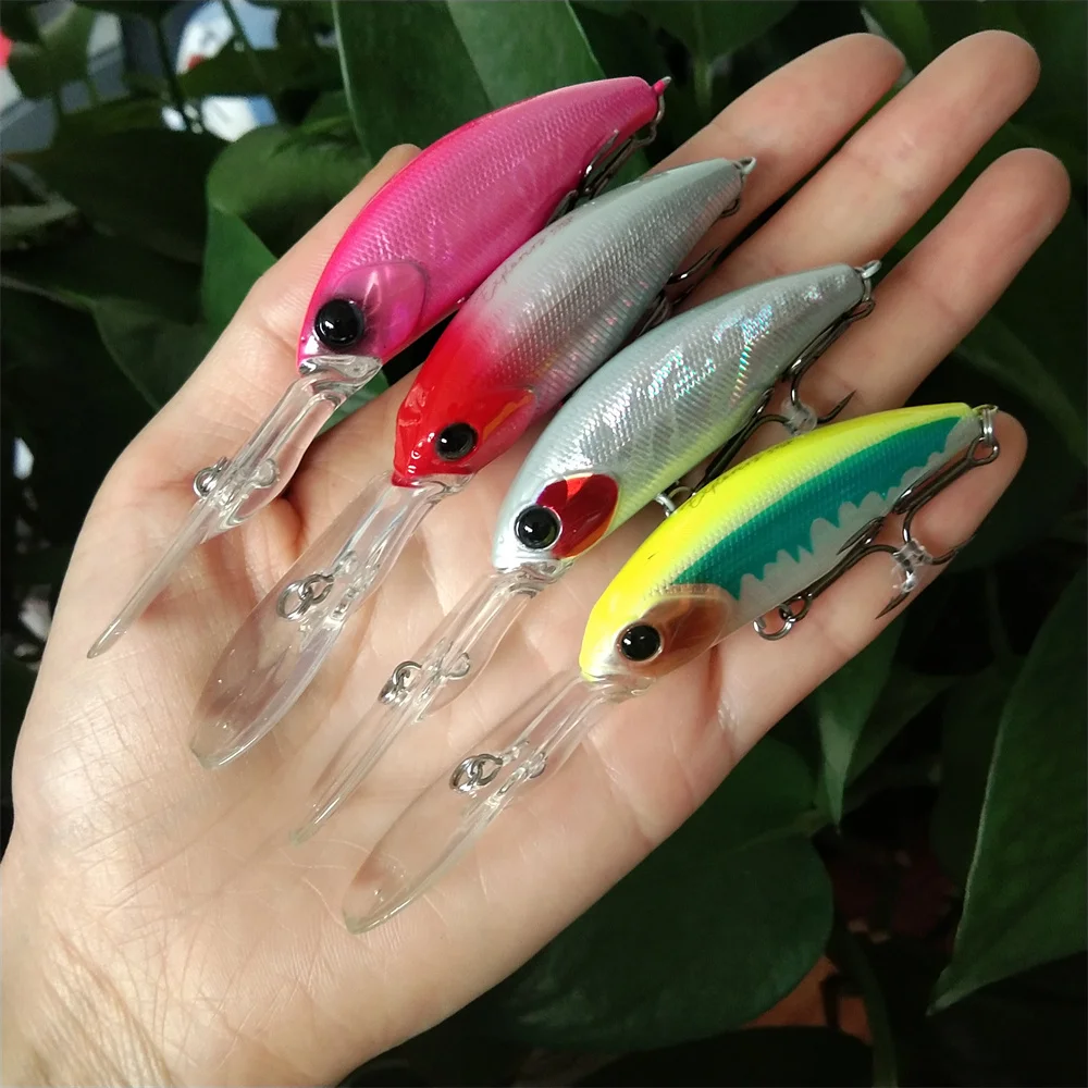 

TSURINOYA 4 шт. 57 мм 8,3 г подвесная рыболовная приманка гольяна SHAD EXPLORERS 2-4 м длинные забросы искусственные твердые приманки окунь щука джеркбейт