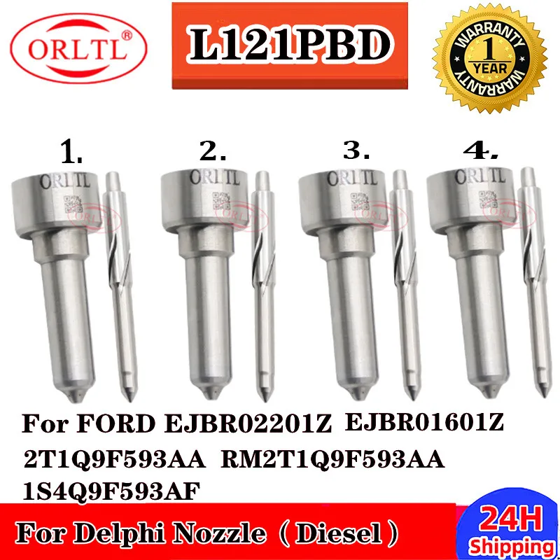 

4 шт. L121PBD для инжектора Delphi EJBR02201Z EJBR01302Z EJBR01601Z 1S4Q9F593AF 2T1Q9F593AA RM2T1Q9F593AA дизельная форсунка