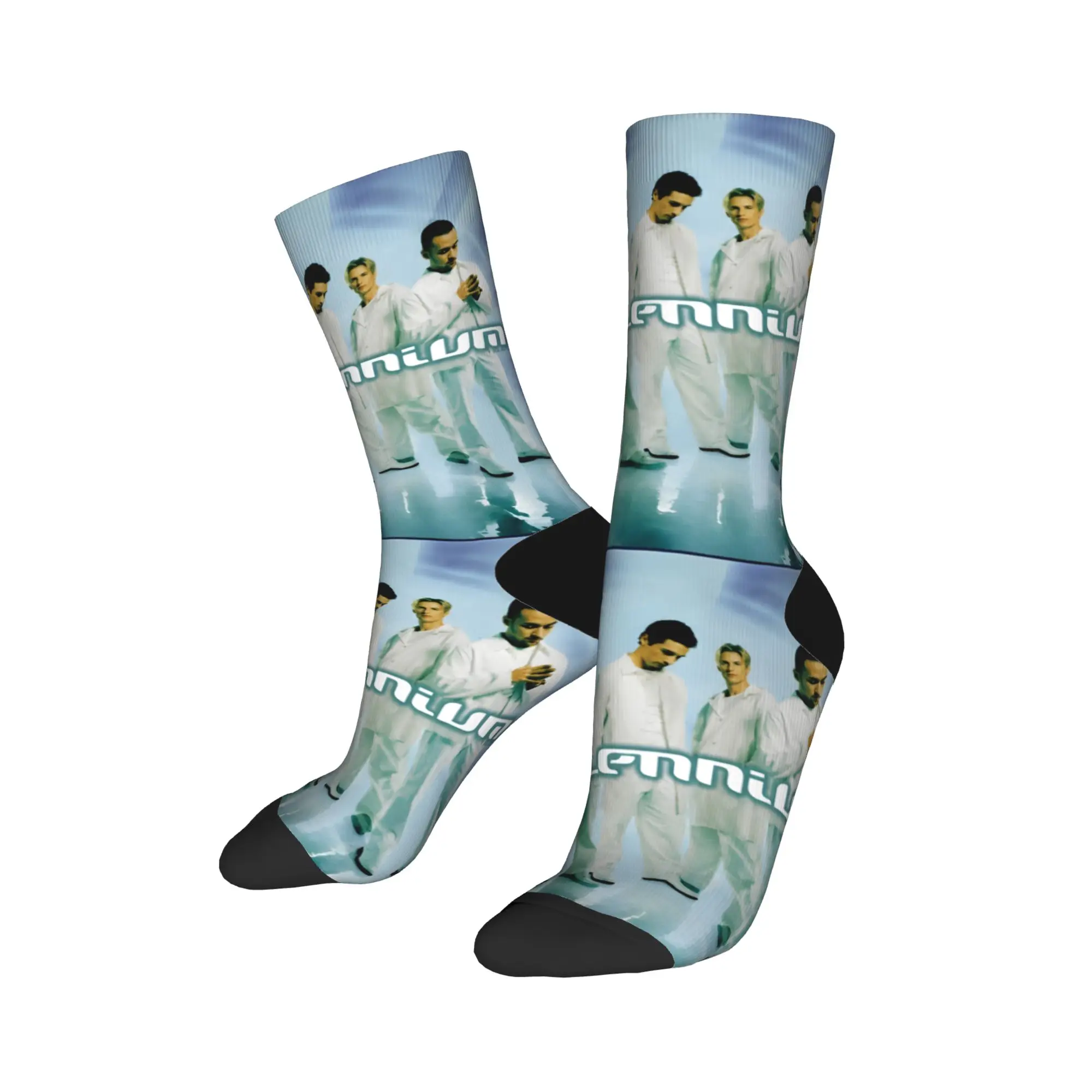 Men Socks Backstreets Boy Millennium Album Stockings Anti-Slip Breathable Socks Spring Korean Pattern Climbing Socks