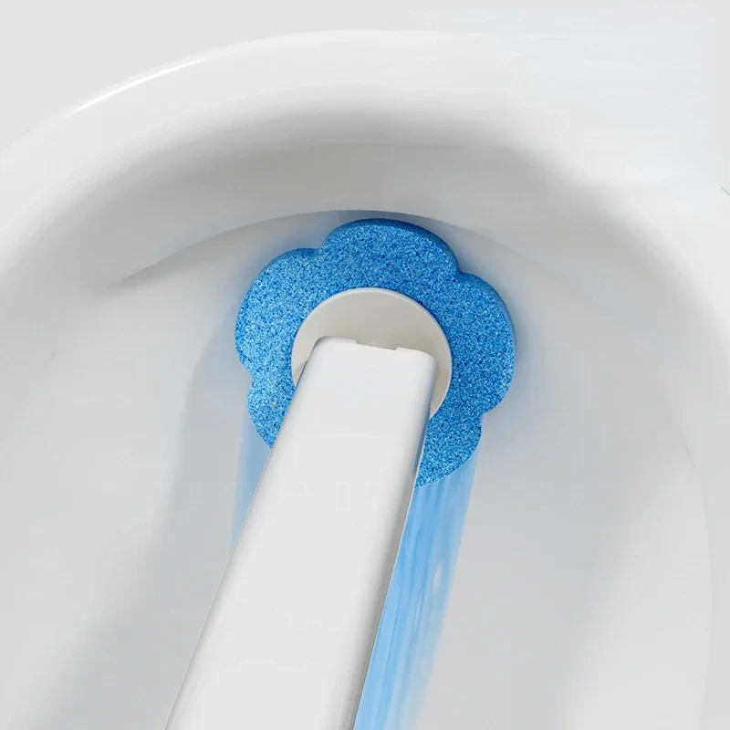 Long Handle Disposable Toilet Brush Cleaner With Replaceable Brush Head Toilet Bathroom Cleaning Brush Bathroom Supplies