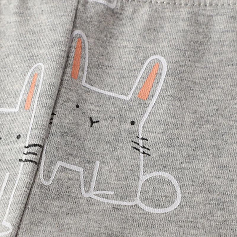 Little maven Kids Clothes Children's Clothing 2026 Autumn Spring Baby Girls Pants Cotton Trousers Cartoon Rabbits Leggings