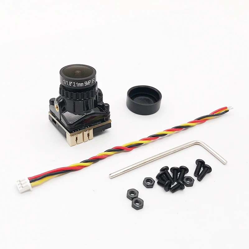 MS519 1/1.8 1800TVL Mini FPV Camera 2.1mm Lens Power 5V-40V PAL / NTSC With OSD Internal Adjustable For RC FPV Racing Drone