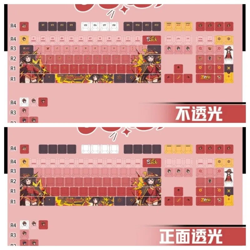 Huihui Theme Anime Keycaps Mechanical Keyboard Original PBT Custom Cute Keycaps PC Game Keyboard Collection Gift Keycaps