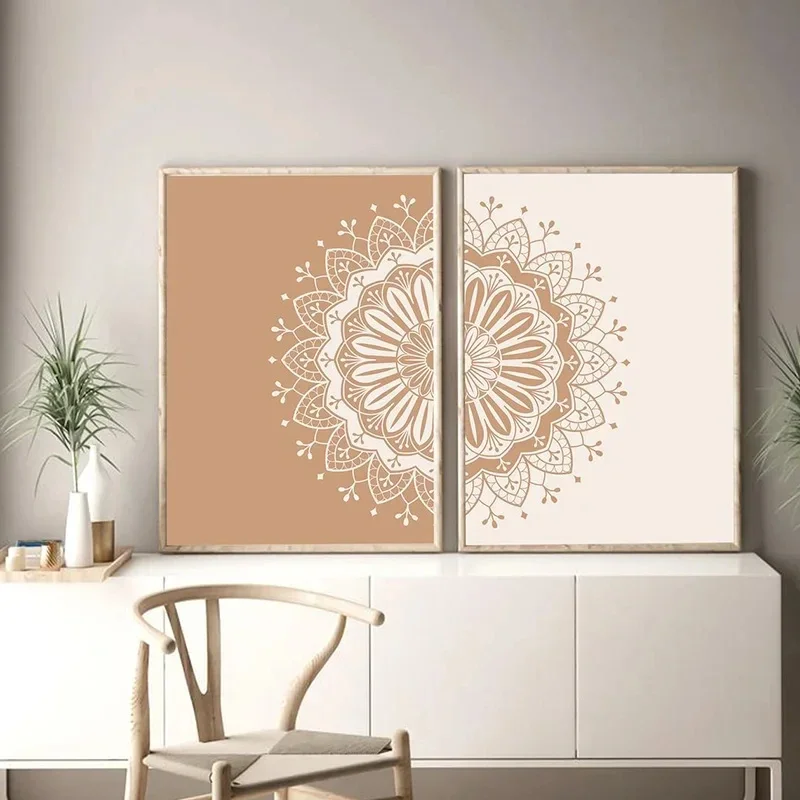 

Mandala Pattern Geometry Line Abstract Nordic Posters Canvas PaintingAnd Prints Wall Art Wall Pictures For Living Room Decor