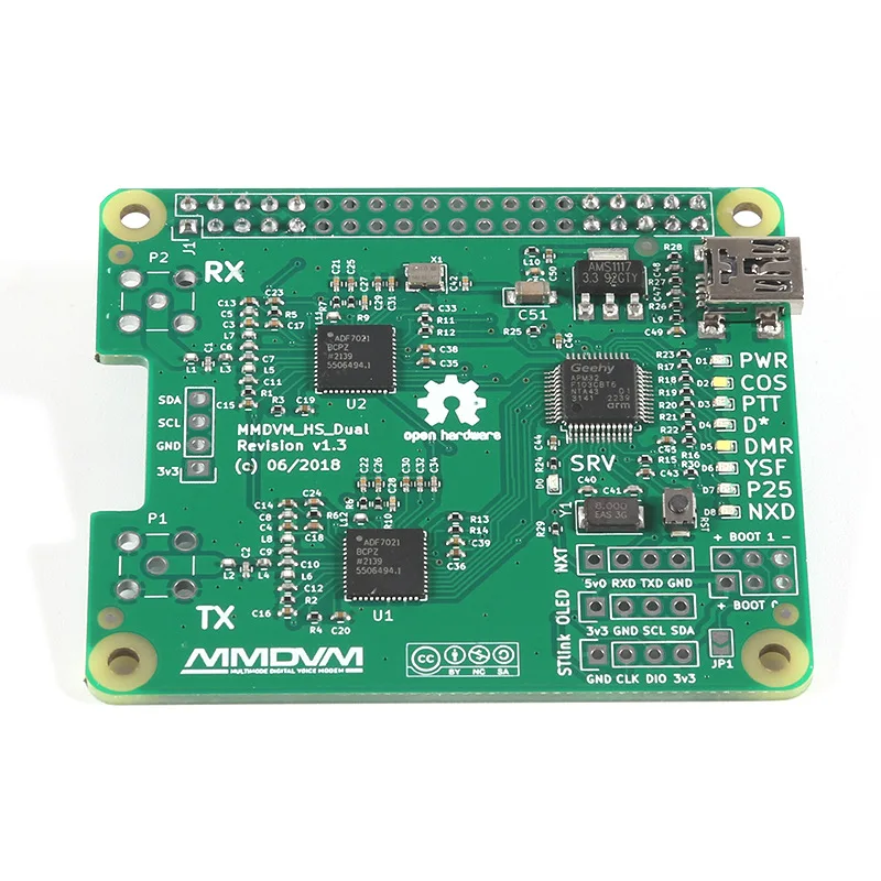 MMDVM Duplex Hotspot Board  Support DMR P25 D Star Mini Relay Module Support UHF VHF for Raspberry Pi