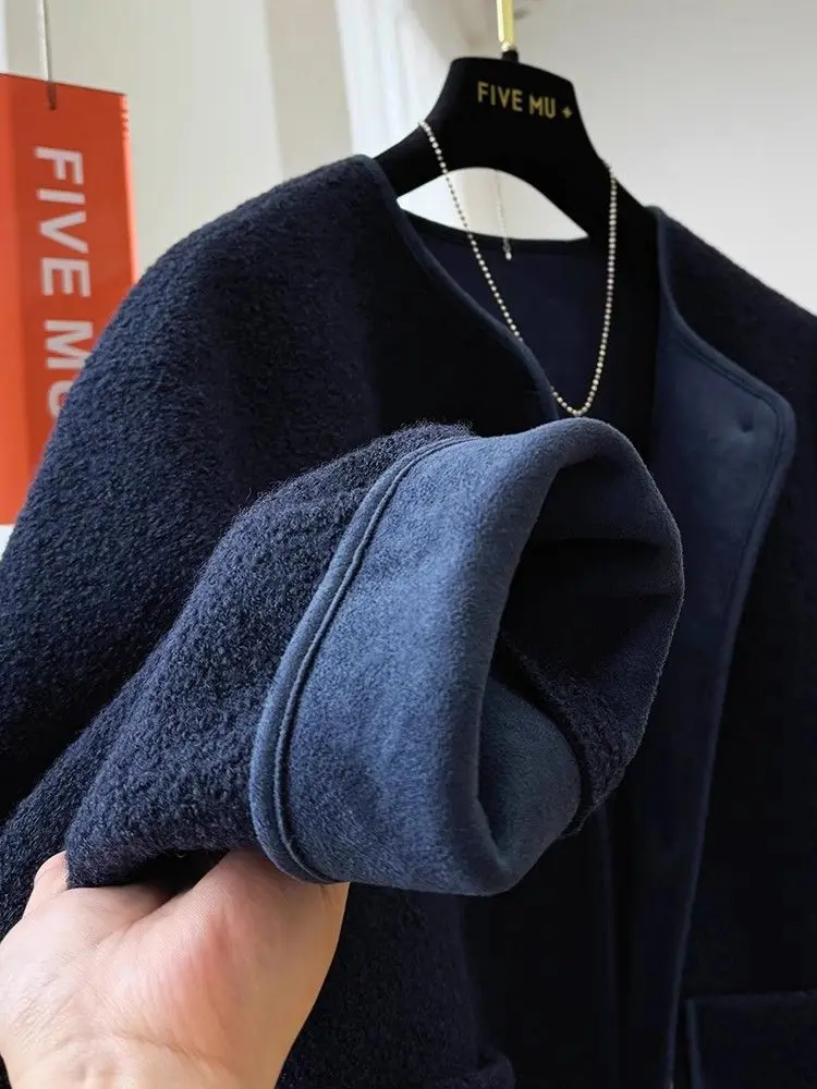 2025 Autumn/Winter Fashion Women's Lamb Wool Coat Commuting Warm Short Cotton Jacket