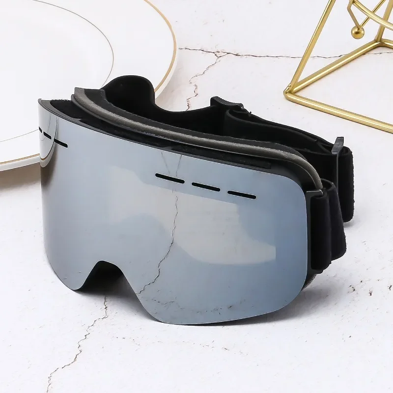 

Cross-border double-layer polarized anti-fog cylindrical ski goggles box set Outdoor mountaineering snow goggles