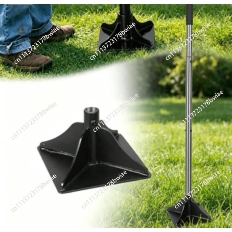 Compacteur de terre battue tout acier détachable, outil de jardinage pour le nivellement du sol, la compactation des routes et des fondations
