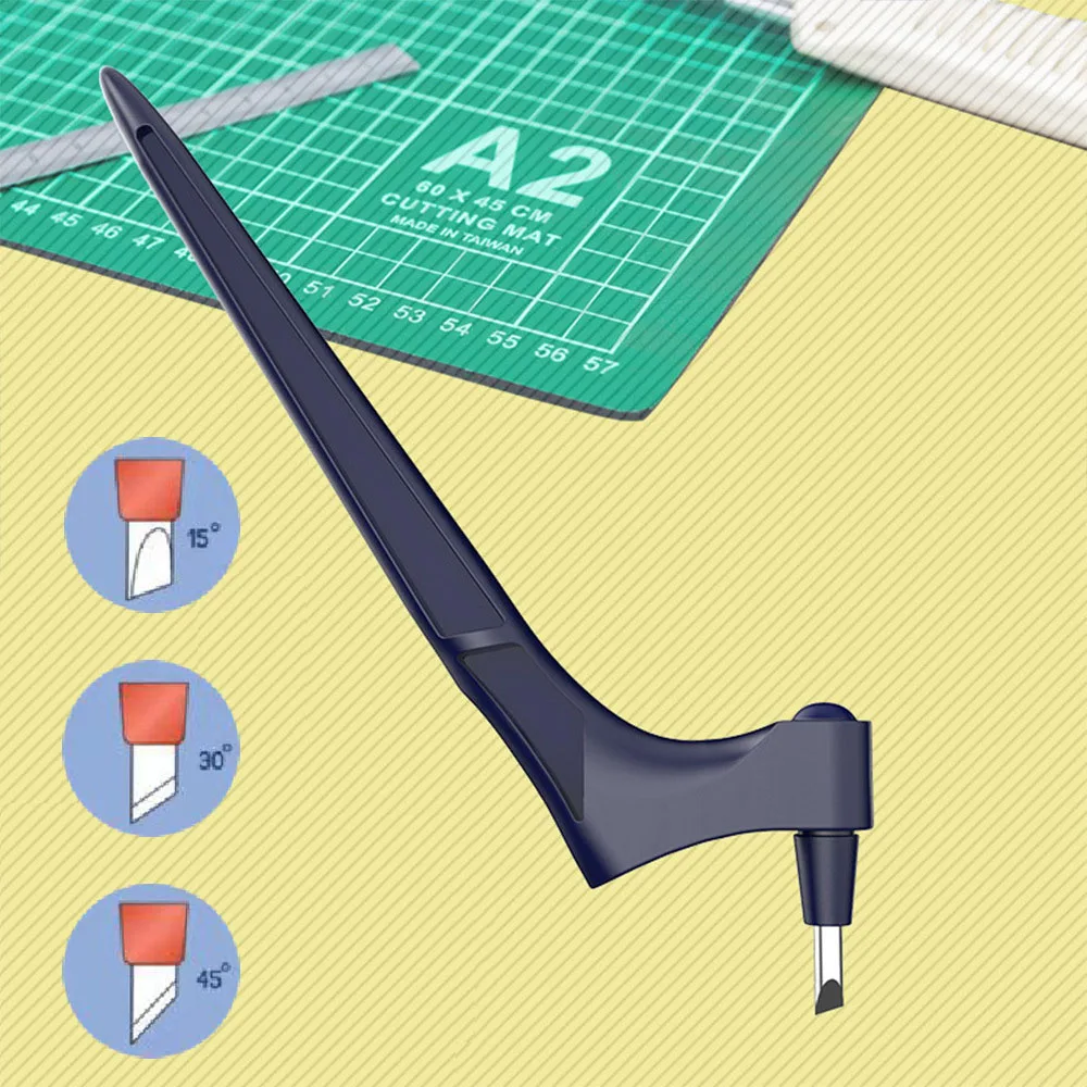 

Craft Cutting Tools Kit 360 Degree Rotating Gyro Cutting Art Cutting Tools with Cutting Pen 15/30/45 Degree Blades Cutting Mat
