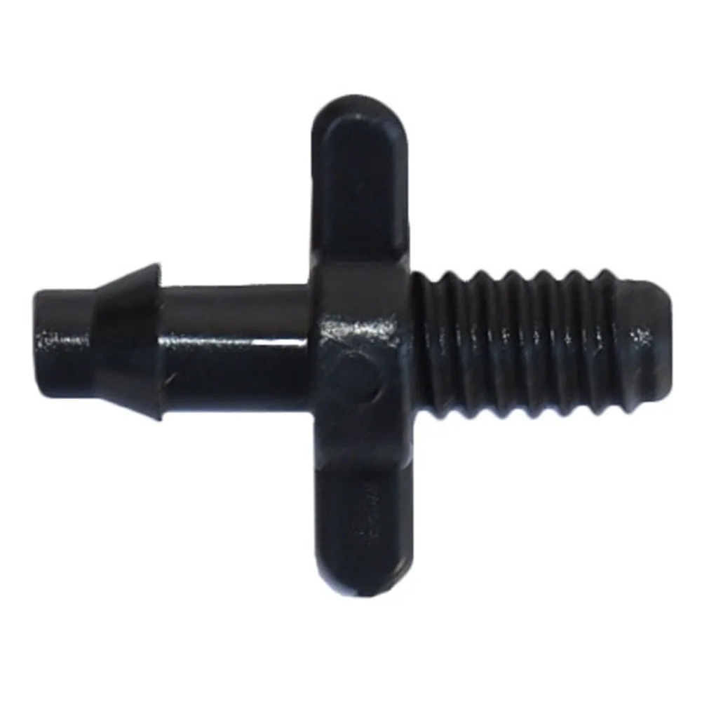 100Pcs Black Starter Thread Adapter For 4/7mm PVC Tube Garden Drip Irrigation System Sprinkler Nozzle Watering Accessories