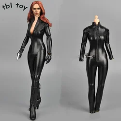 ZYTOYS ZY15-2 1/6 Scale Female Black Leather Bodysuit Jumpsuit Soldier Colthes Model Fit 12'' Soldier Action Figure Body Dolls